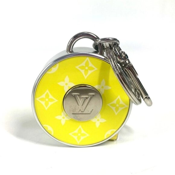 LOUIS VUITTON MP3111 Monogram Porte Cles Meter Meter Tape Measure Key Holder - Picture 1 of 11